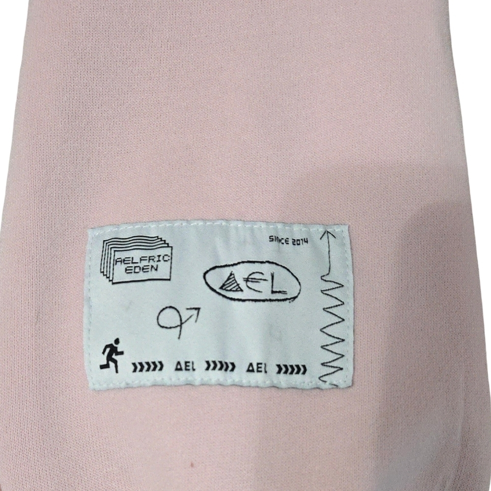 Aelfric Eden Light Pink Graphic Hoodie Anime Y2K Festuval Cozy Streetwear - Picture 7 of 13